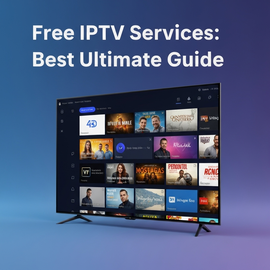 Generate a high-quality, relevant image prompt for an article about: Free IPTV Services: Best Ultima