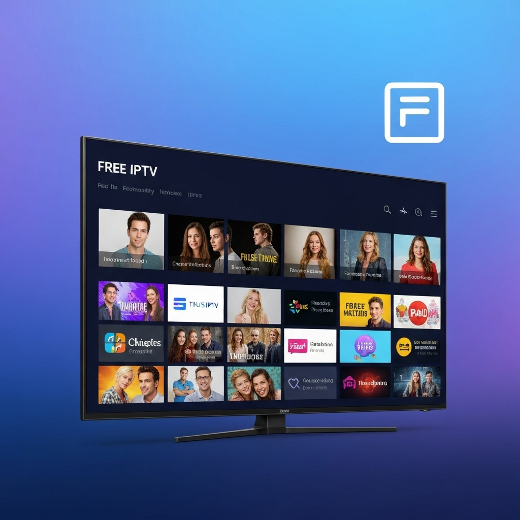 Generate a high-quality, relevant image prompt for an article about: Free IPTV Services: Stunning Sa